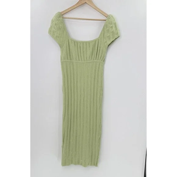 lime green dress with flowers BABARONI BABARONI Tulle Lime Green Prom Dresses A-line One Shoulder Long Sleeve Pleated Ruched Floral Ribbons, Lime Green / US0